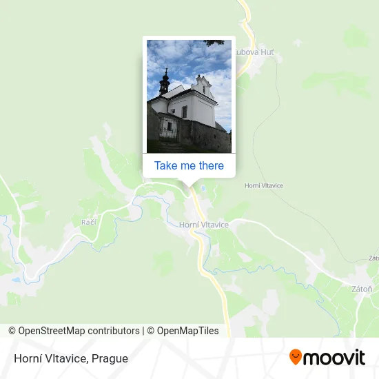 Карта Horní Vltavice