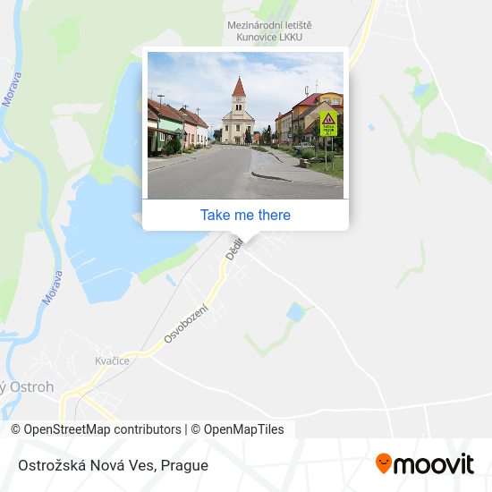 Ostrožská Nová Ves map