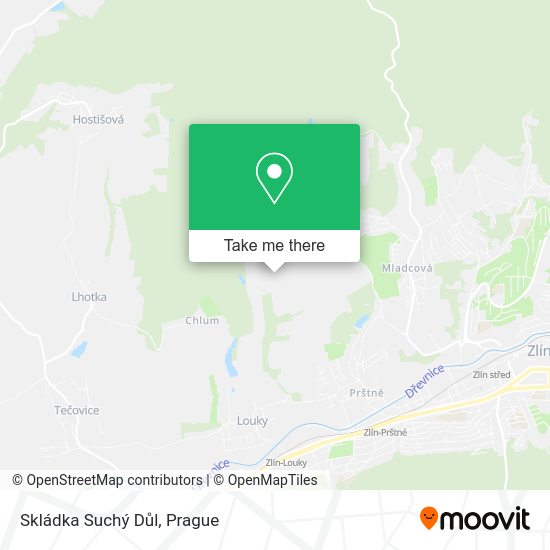 Skládka Suchý Důl map