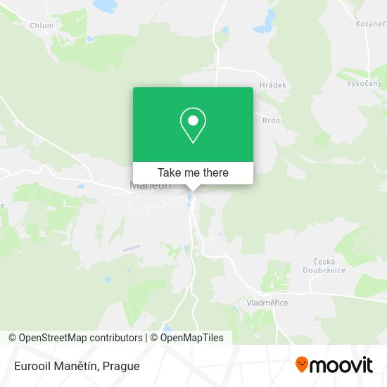 Eurooil Manětín map