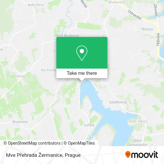 Mve Přehrada Žermanice map