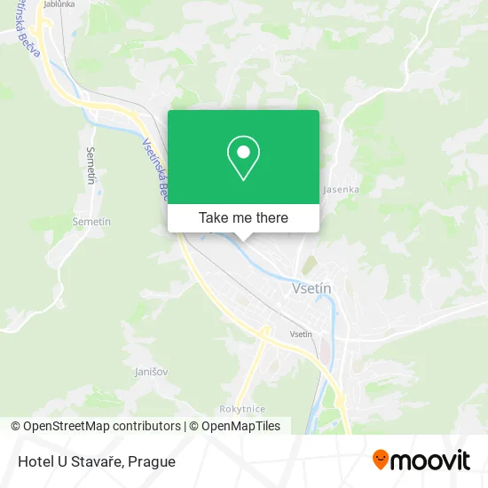 Карта Hotel U Stavaře