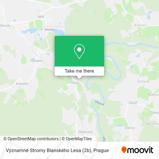 Významné Stromy Blanského Lesa (2b) map