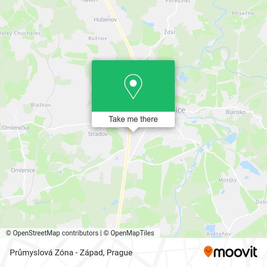 Průmyslová Zóna - Západ map