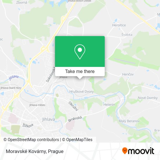 Moravské Kovárny map