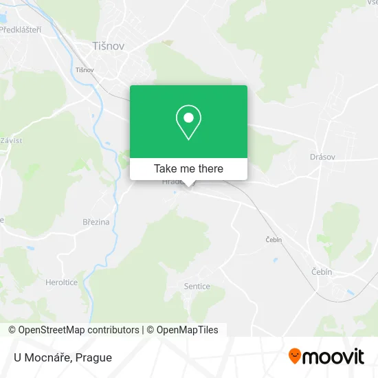 Карта U Mocnáře