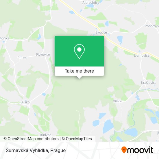 Карта Šumavská Vyhlídka