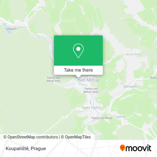 Карта Koupaliště