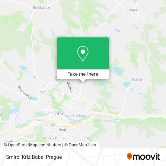 Smírčí Kříž Baba map