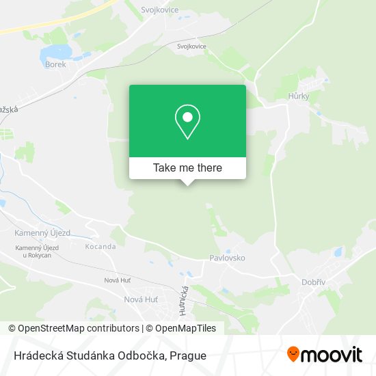 Карта Hrádecká Studánka Odbočka