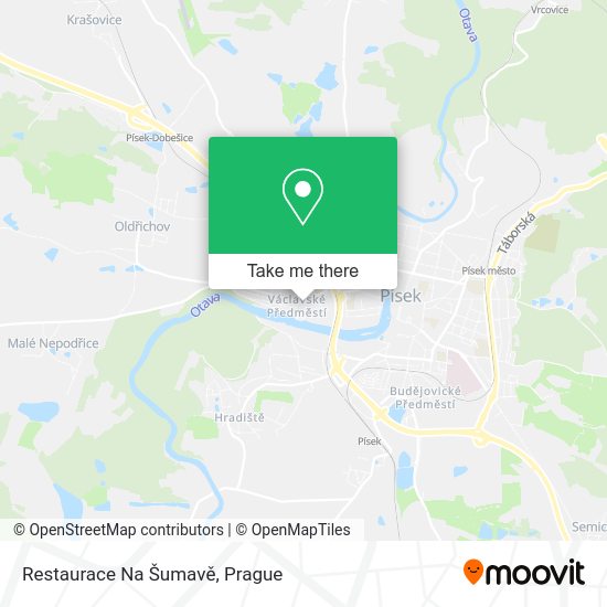 Restaurace Na Šumavě map