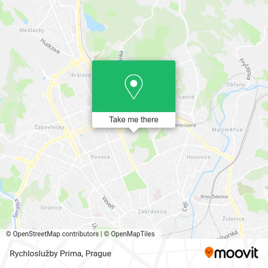 Карта Rychloslužby Prima