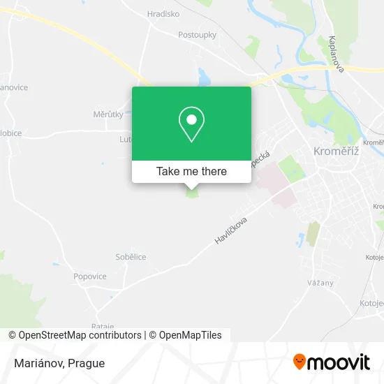 Карта Mariánov