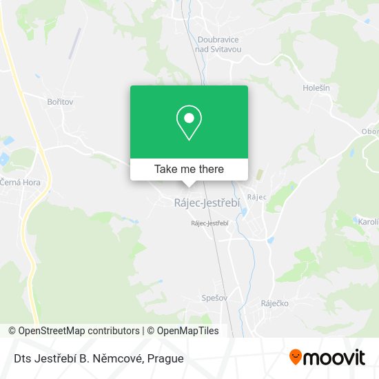 Dts Jestřebí B. Němcové map