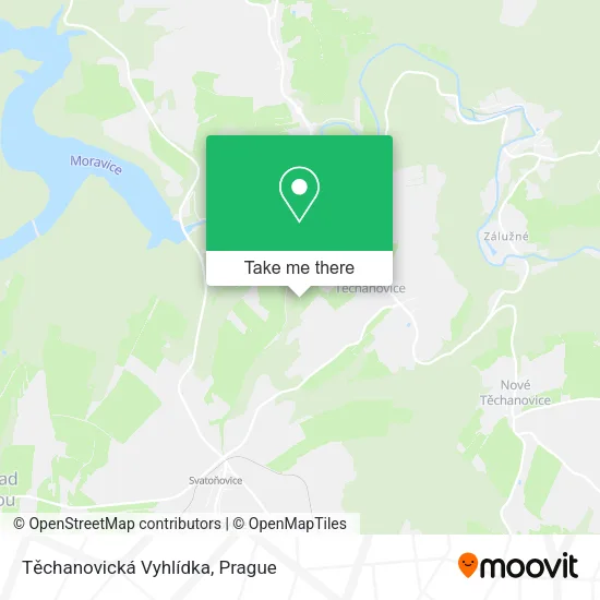 Těchanovická Vyhlídka map