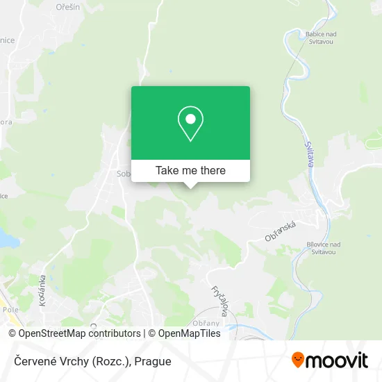 Карта Červené Vrchy (Rozc.)