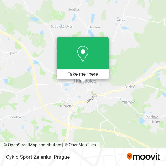 Карта Cyklo Sport Zelenka