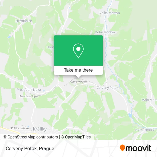 Карта Červený Potok