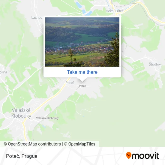 Карта Poteč