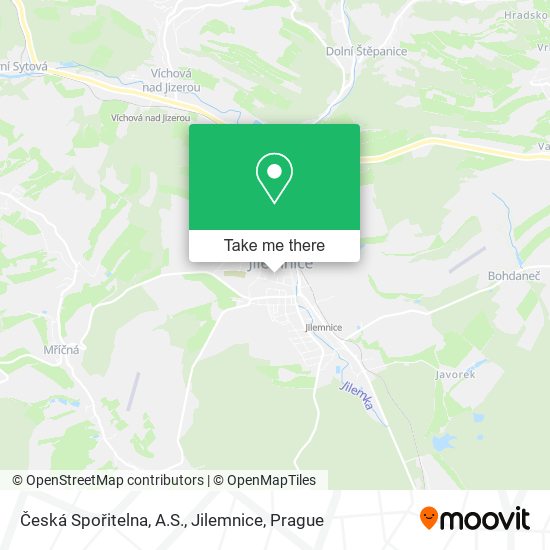 Česká Spořitelna, A.S., Jilemnice map