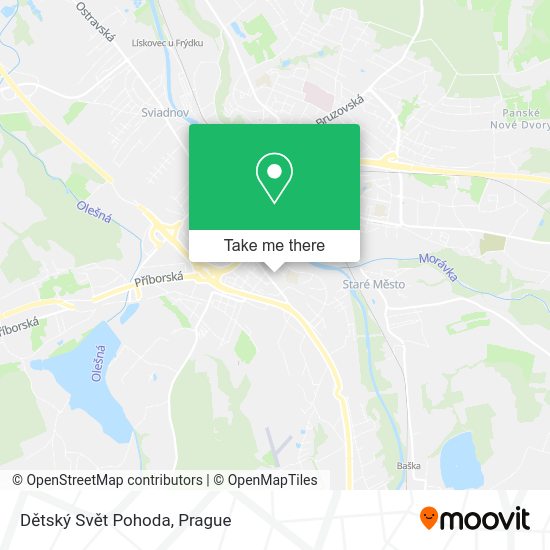 Dětský Svět Pohoda map