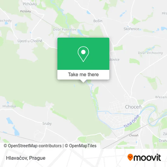 Карта Hlavačov