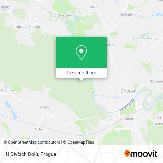 U Dívčích Dolů map