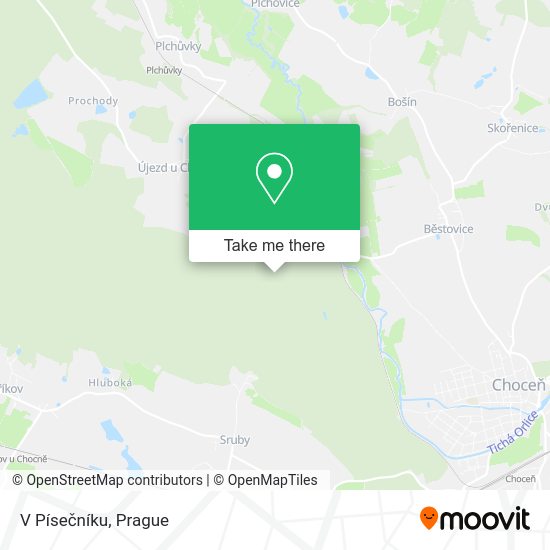 V Písečníku map