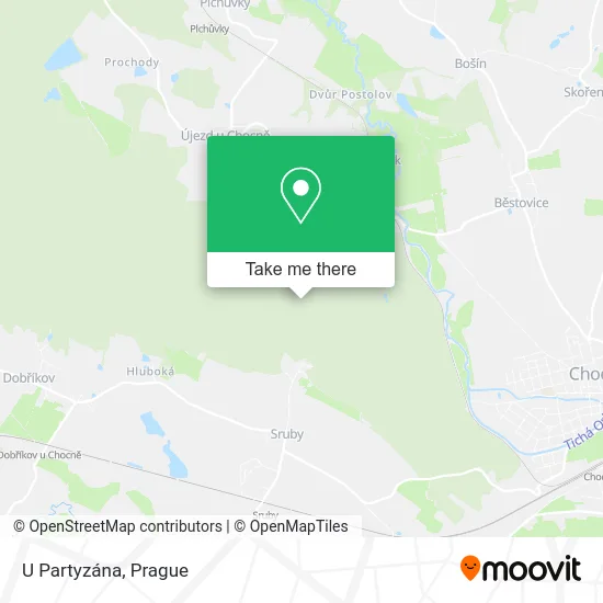 Карта U Partyzána