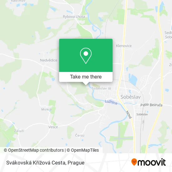 Svákovská Křížová Cesta map