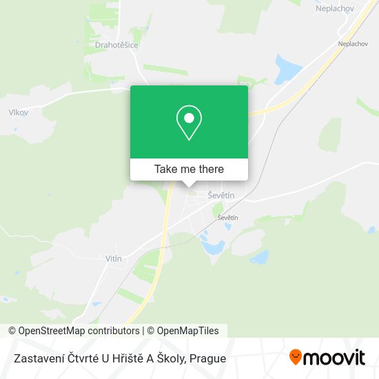 Zastavení Čtvrté U Hřiště A Školy map