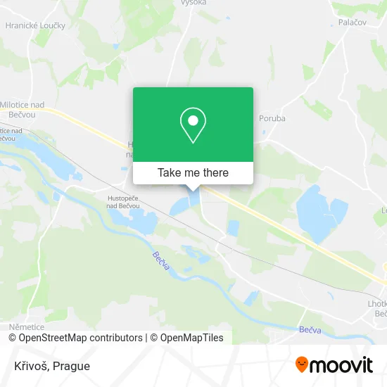 Карта Křivoš