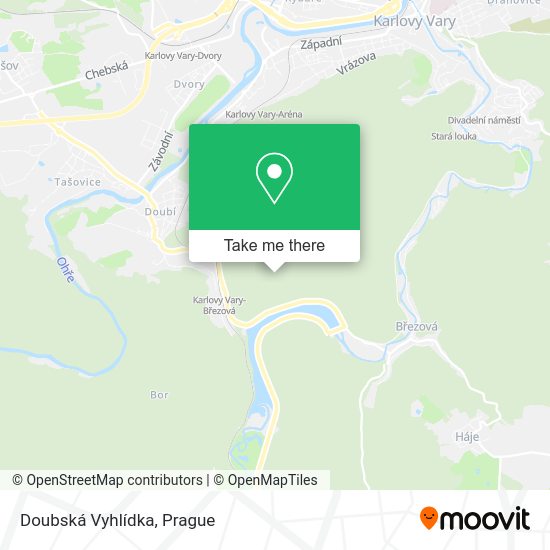 Карта Doubská Vyhlídka