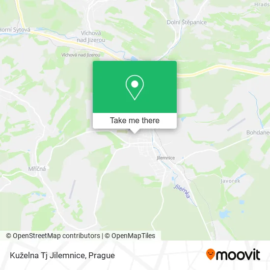 Карта Kuželna Tj Jilemnice