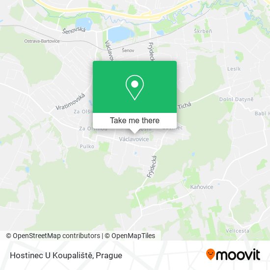 Hostinec U Koupaliště map