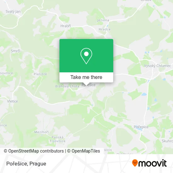 Карта Pořešice