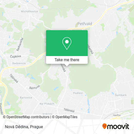 Карта Nová Dědina