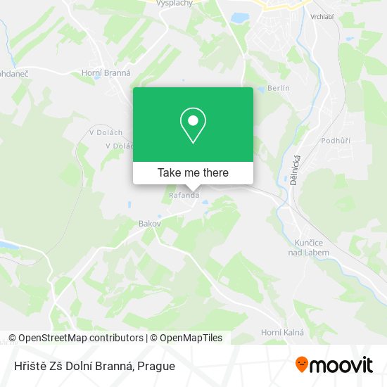 Hřiště Zš Dolní Branná map