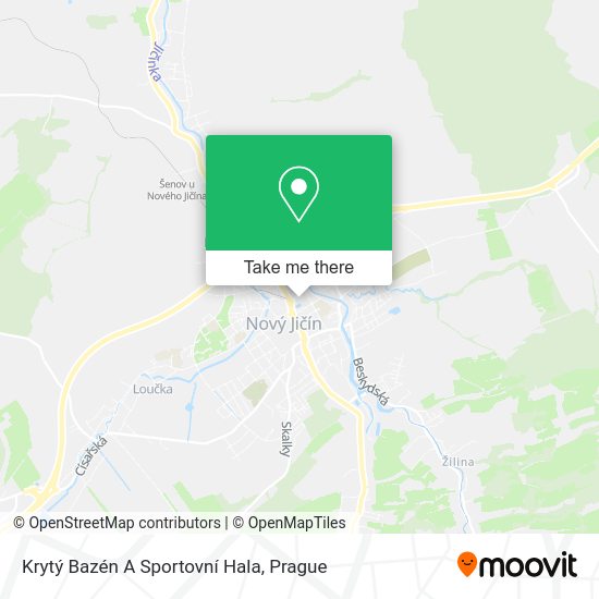 Krytý Bazén A Sportovní Hala map