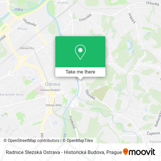 Radnice Slezská Ostrava - Historická Budova map