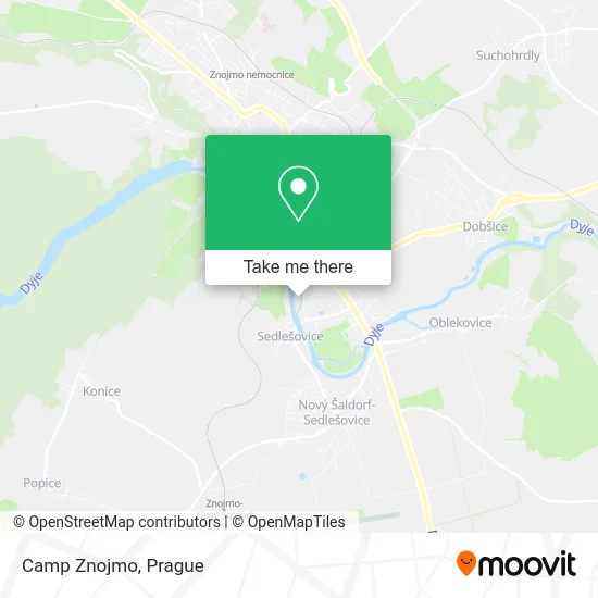 Карта Camp Znojmo