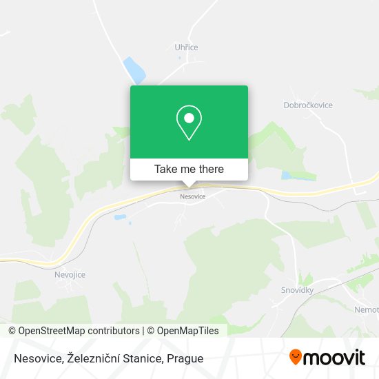 Nesovice, Železniční Stanice map
