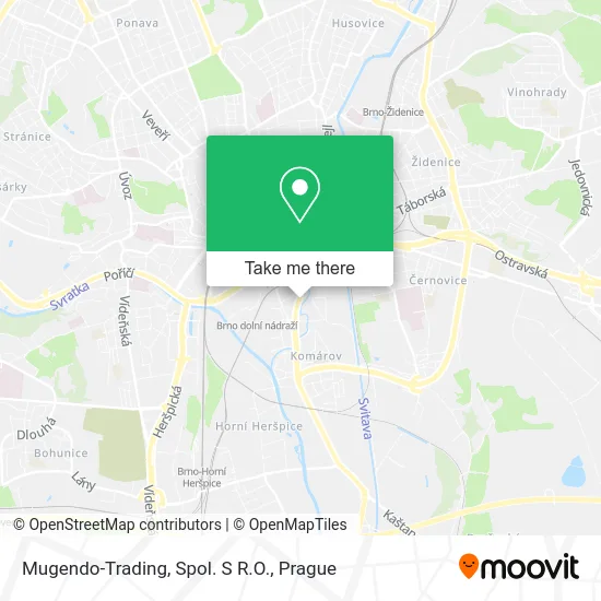 Карта Mugendo-Trading, Spol. S R.O.