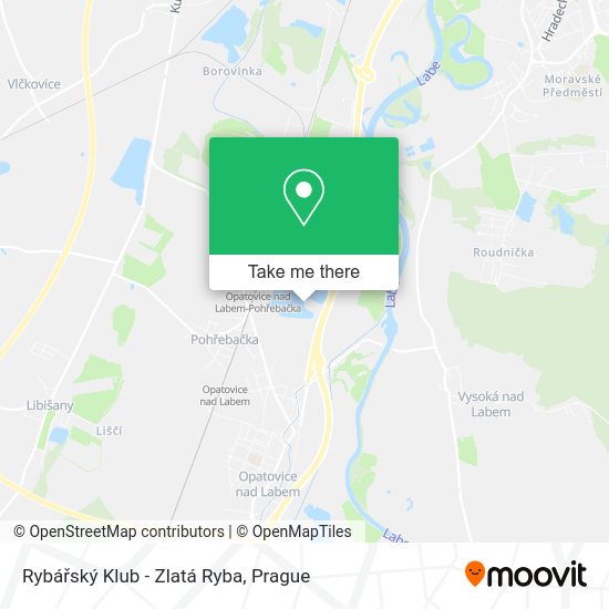 Rybářský Klub - Zlatá Ryba map