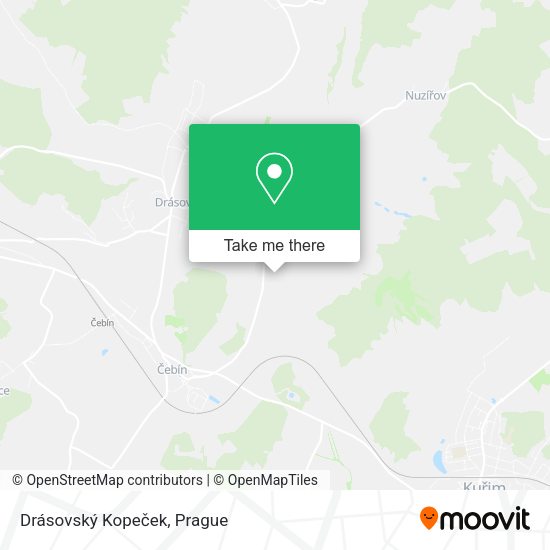 Drásovský Kopeček map