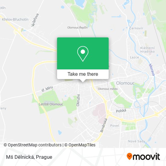 Карта Mš Dělnická