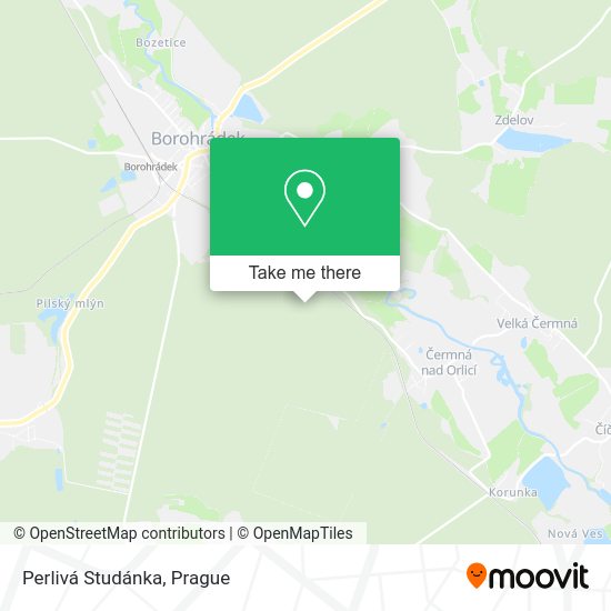 Perlivá Studánka map
