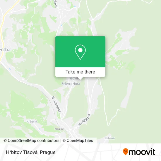 Карта Hřbitov Tisová