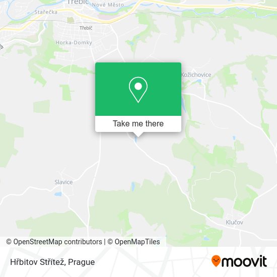 Hřbitov Střítež map