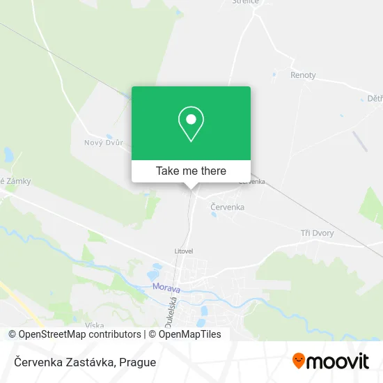 Карта Červenka Zastávka